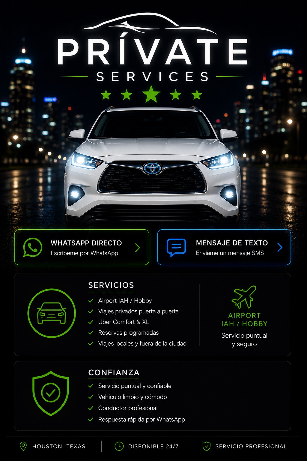 Private Services Houston Transportation